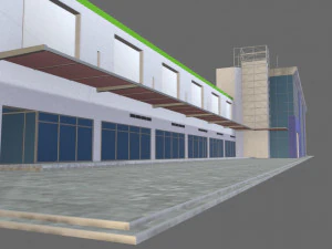 3d mall building 3D Model