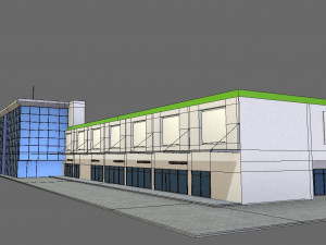 3d mall building 3D Model