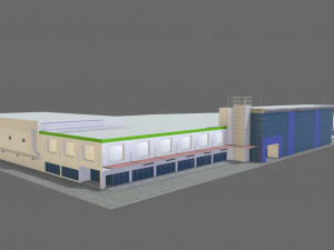3d mall building 3D Model