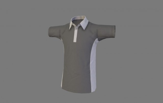 polo shirt 3D Model .c4d .max .obj .3ds .fbx .stl .blend 