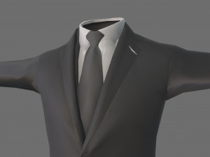 suit model Modello 3D