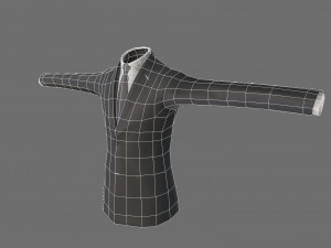suit model Modello 3D