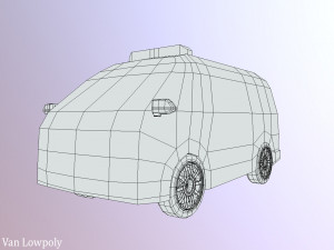 rescue van rescue van lowpoly 3D मॉडल