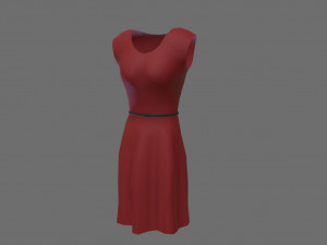 dress 001 3D Model