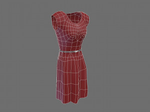 dress 001 3D 모델