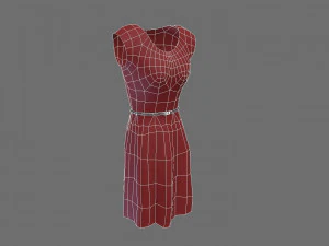 dress 001 3D Model