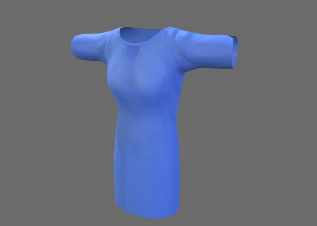 dress 002 3D 模型 .c4d .max .obj .3ds .fbx .stl .blend 