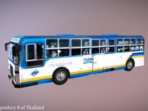 bus legendary 8 of thailand Modello 3D