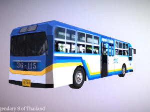 bus legendary 8 of thailand 3D Model