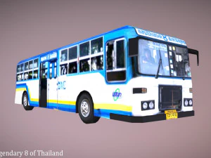 bus legendary 8 of thailand 3D Model