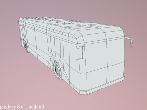 bus legendary 8 of thailand Modello 3D