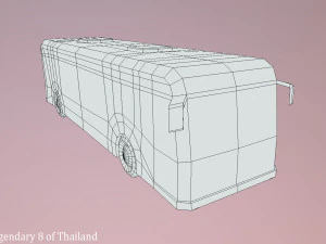 bus legendary 8 of thailand 3D Model