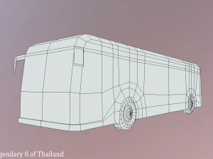 bus legendary 8 of thailand 3D Model