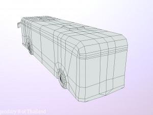 bus legendary 8 of thailand Modello 3D