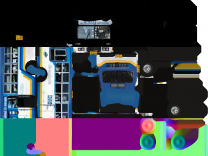 bus legendary 8 of thailand Modello 3D