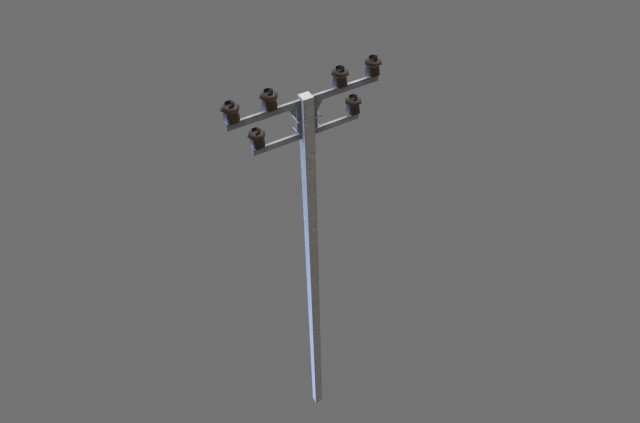 electric pole 3Dモデル .c4d .max .obj .3ds .fbx .stl .blend 
