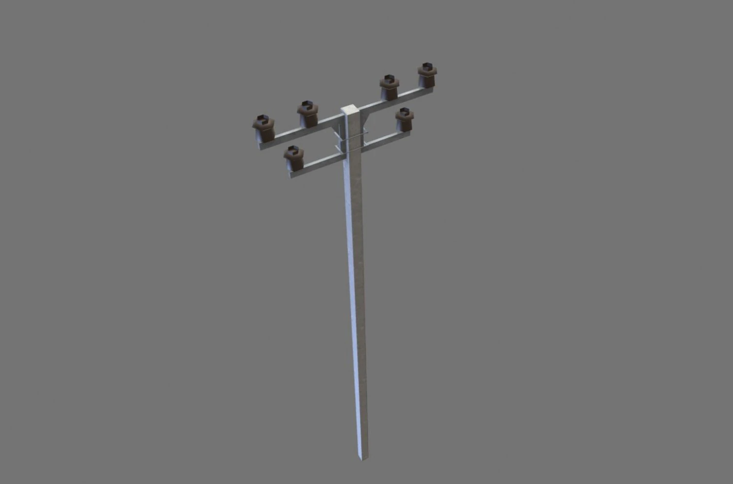 electric pole 3D Model .c4d .max .obj .3ds .fbx .stl .blend