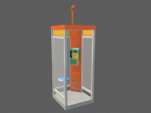 telephone booth 3D Model