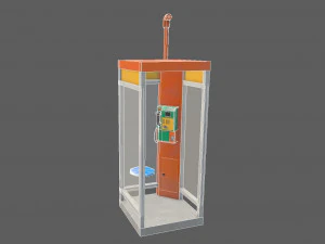 telephone booth 3D Model