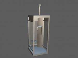 telephone booth 3D Model