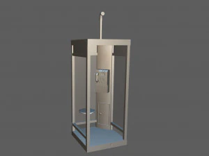 telephone booth 3D Model