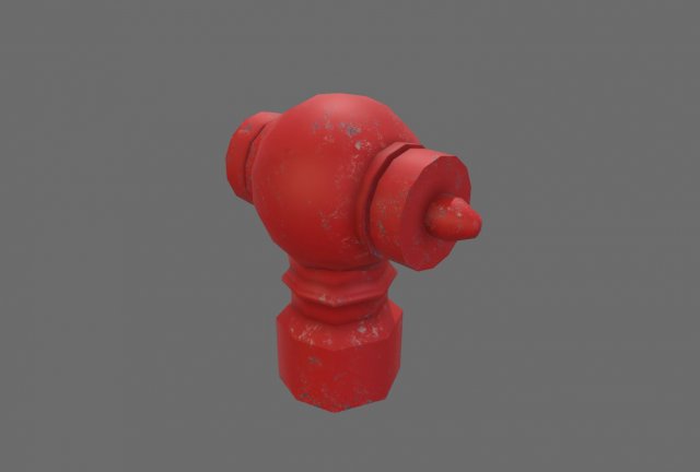 3d fire hydrant 3D Model .c4d .max .obj .3ds .fbx .stl .blend 