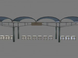 bus stop 3D Model