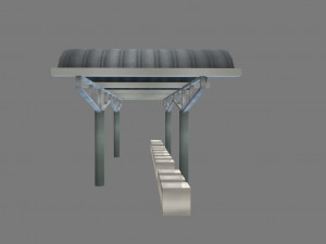 bus stop 3D-Modell