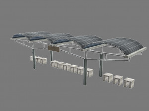 bus stop 3D-Modell