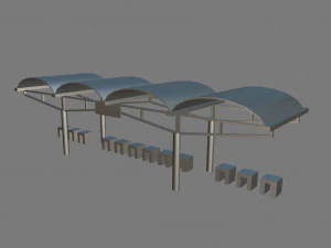 bus stop 3D Model