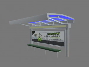 bus stop 02 3D Model