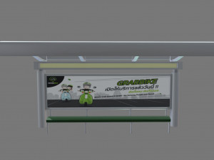 bus stop 02 Modello 3D