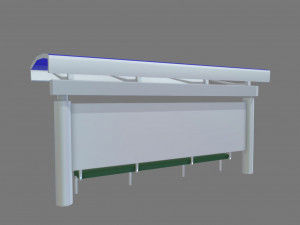 bus stop 02 Modello 3D