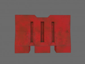 traffic barrier 3D Model