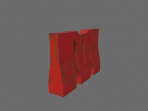traffic barrier 3D Model