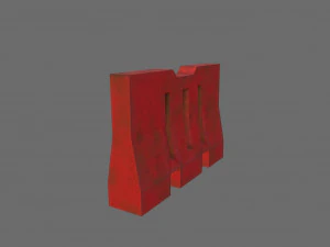 traffic barrier 3D Model