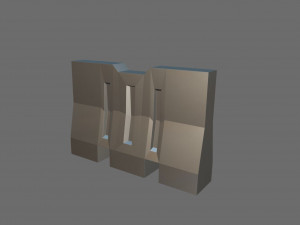 traffic barrier 3D Model