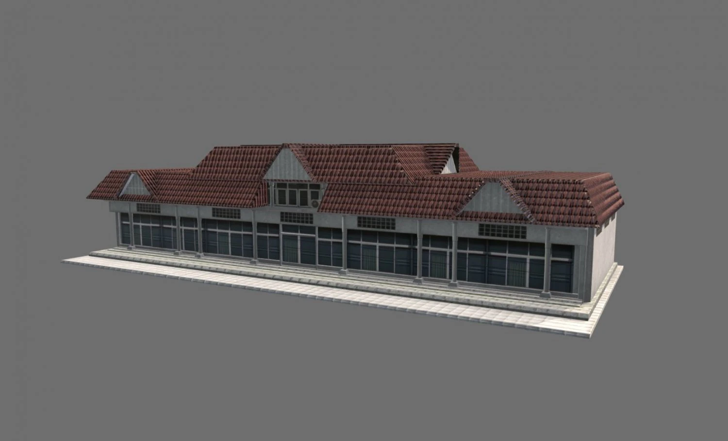 भवन 04 3D मॉडल .c4d .max .obj .3ds .fbx .stl .blend 