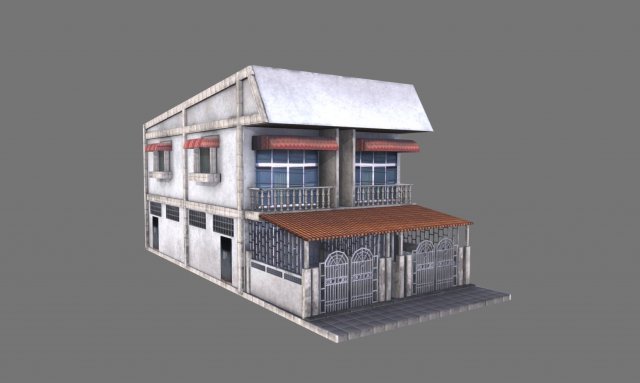 building 06 Model 3D .c4d .max .obj .3ds .fbx .stl .blend 