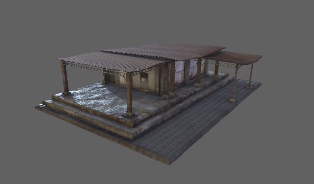 building 07 3D Model .c4d .max .obj .3ds .fbx .stl .blend 