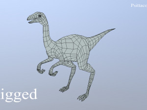 thai dinosaur kinnareemimus Modello 3D