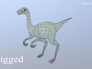 thai dinosaur kinnareemimus 3D Model