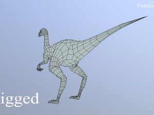 thai dinosaur kinnareemimus Modello 3D