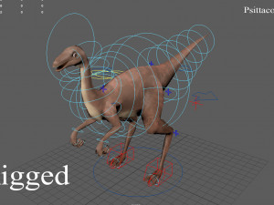 thai dinosaur kinnareemimus Modello 3D