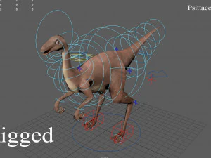 thai dinosaur kinnareemimus 3D Model