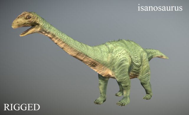 thai dinosaur isanosaurus Modello 3D .c4d .max .obj .3ds .fbx .stl .blend 