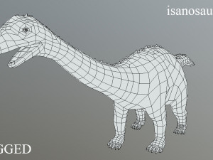 thai dinosaur isanosaurus Modello 3D
