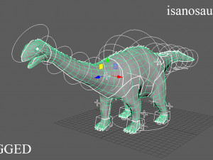 thai dinosaur isanosaurus Modello 3D