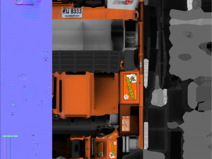 thailand truck noodle shop low poly 3Dモデル