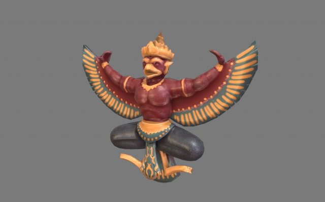garuda statue Modello 3D .c4d .max .obj .3ds .fbx .stl .blend 